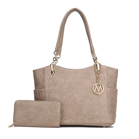 Allison Signature Tote Bag and Wallet Set from the MKF Collection by Mia K. - Picture 1 of 11